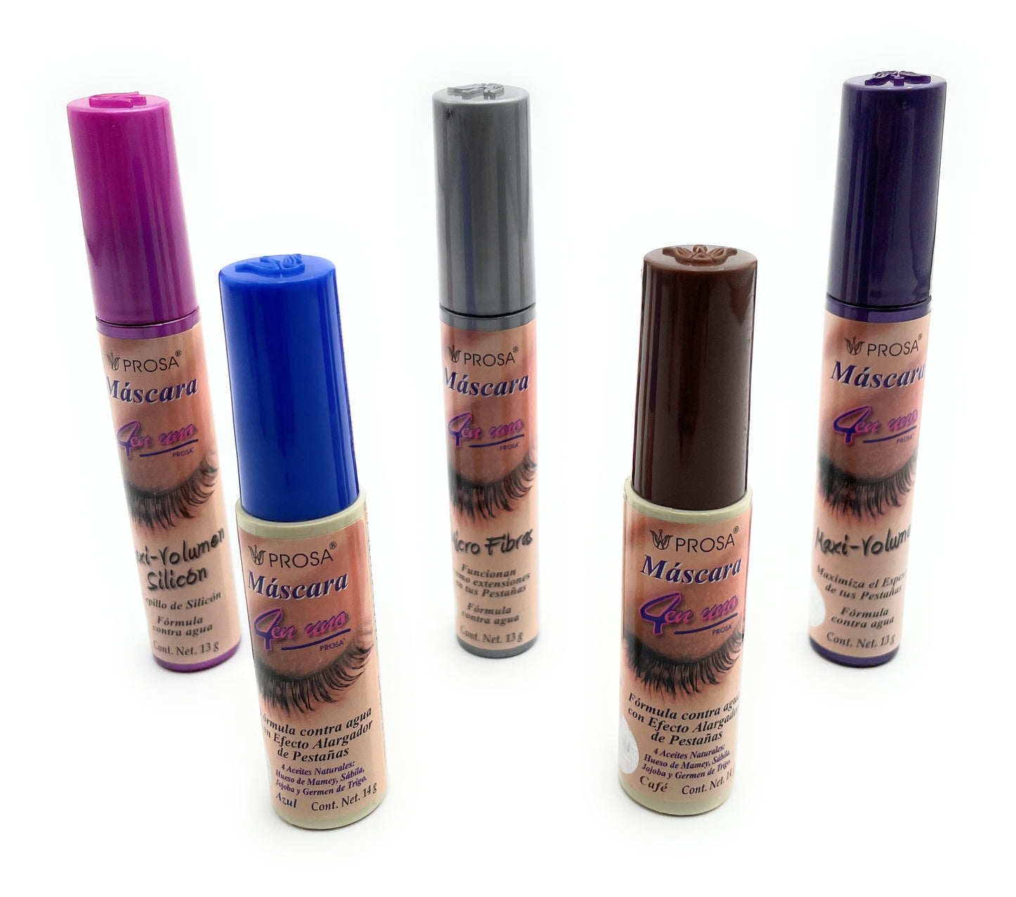 Mascara  -PROSA - MASCARA CAFE WATERPROOF 4 in 1 BROWN Water Proof