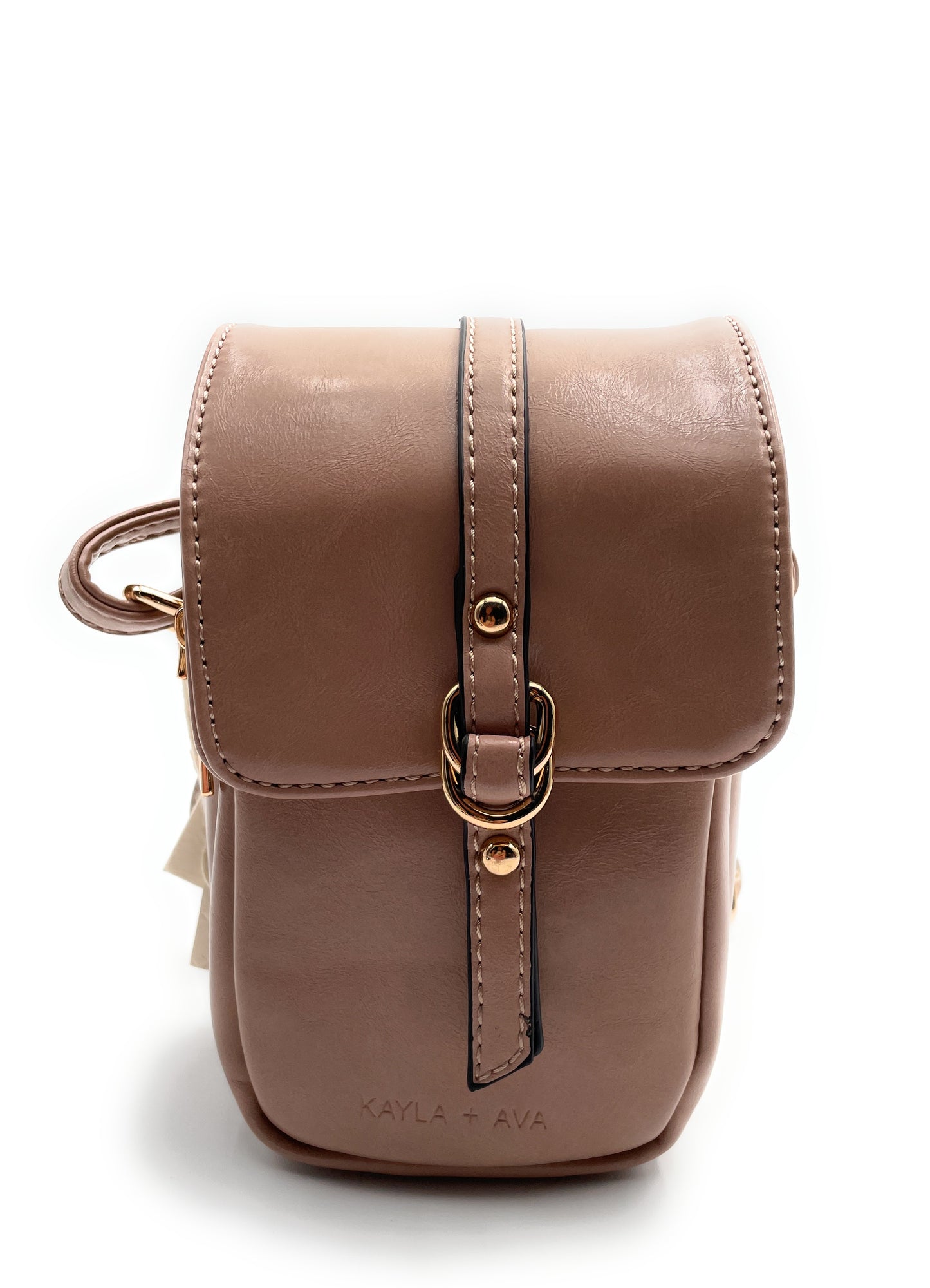 Buckle Flap Crossbody Cell Phone Bag