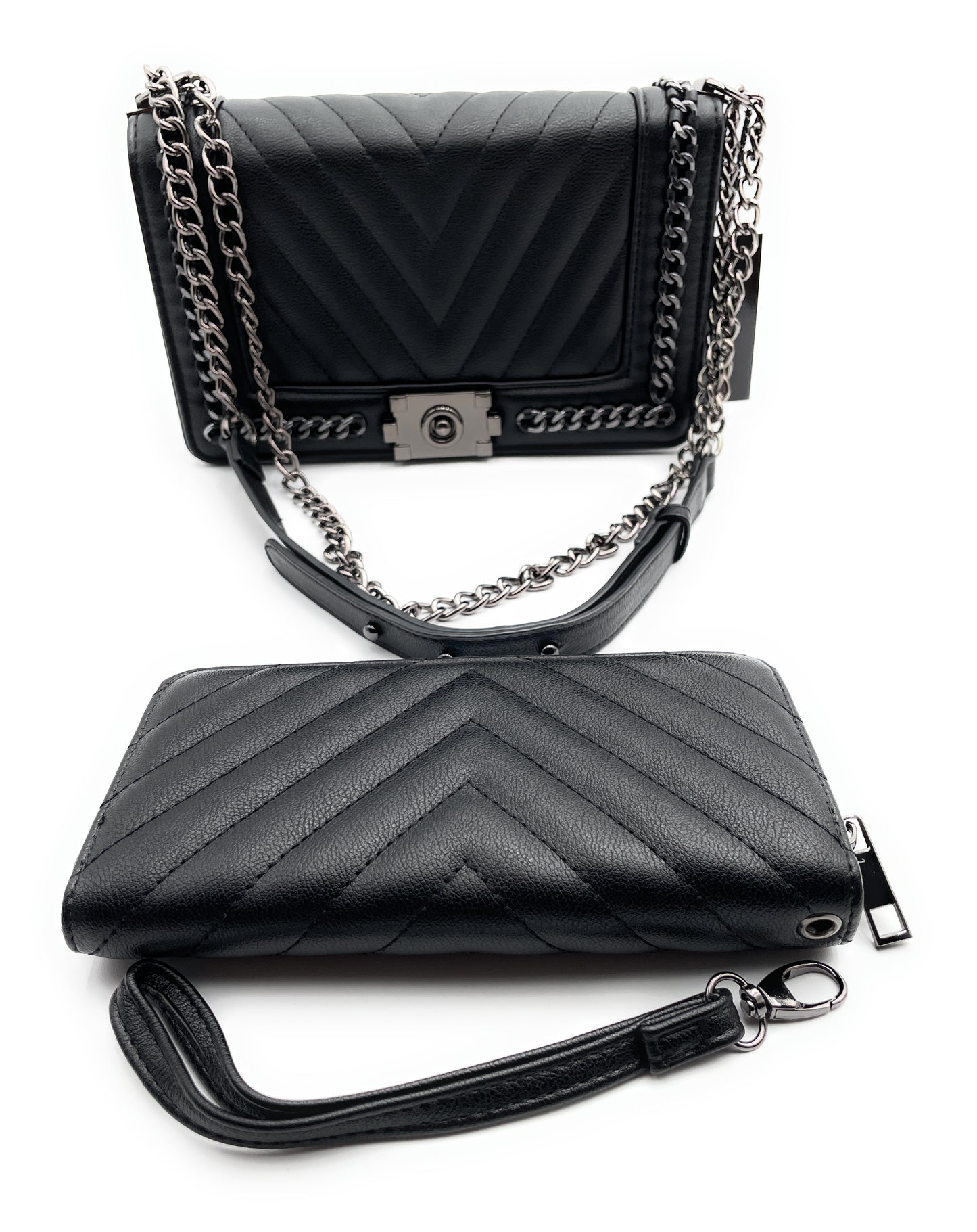 Crossbody Purse + Wallet Set