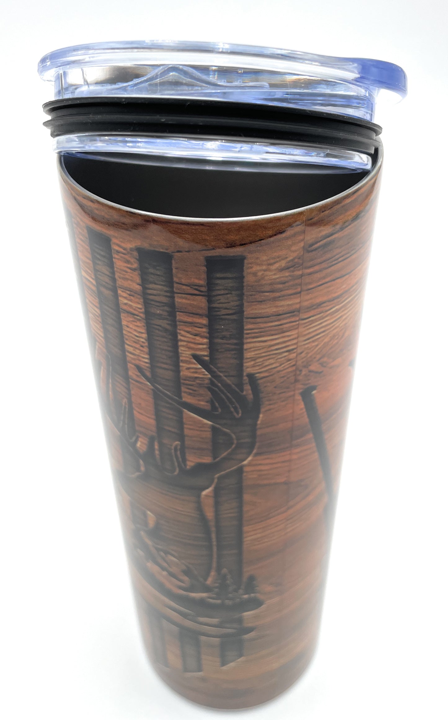 Dad Stainless Steel Tumblers 20 oz  Skinny w/Straw & Lid. Fathers Day Gift Ideas, Keep Dads Drinks Chilled!!