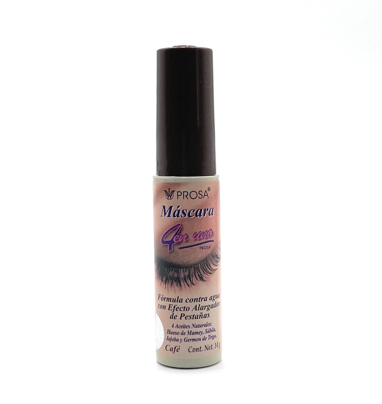 Mascara  -PROSA - MASCARA CAFE WATERPROOF 4 in 1 BROWN Water Proof