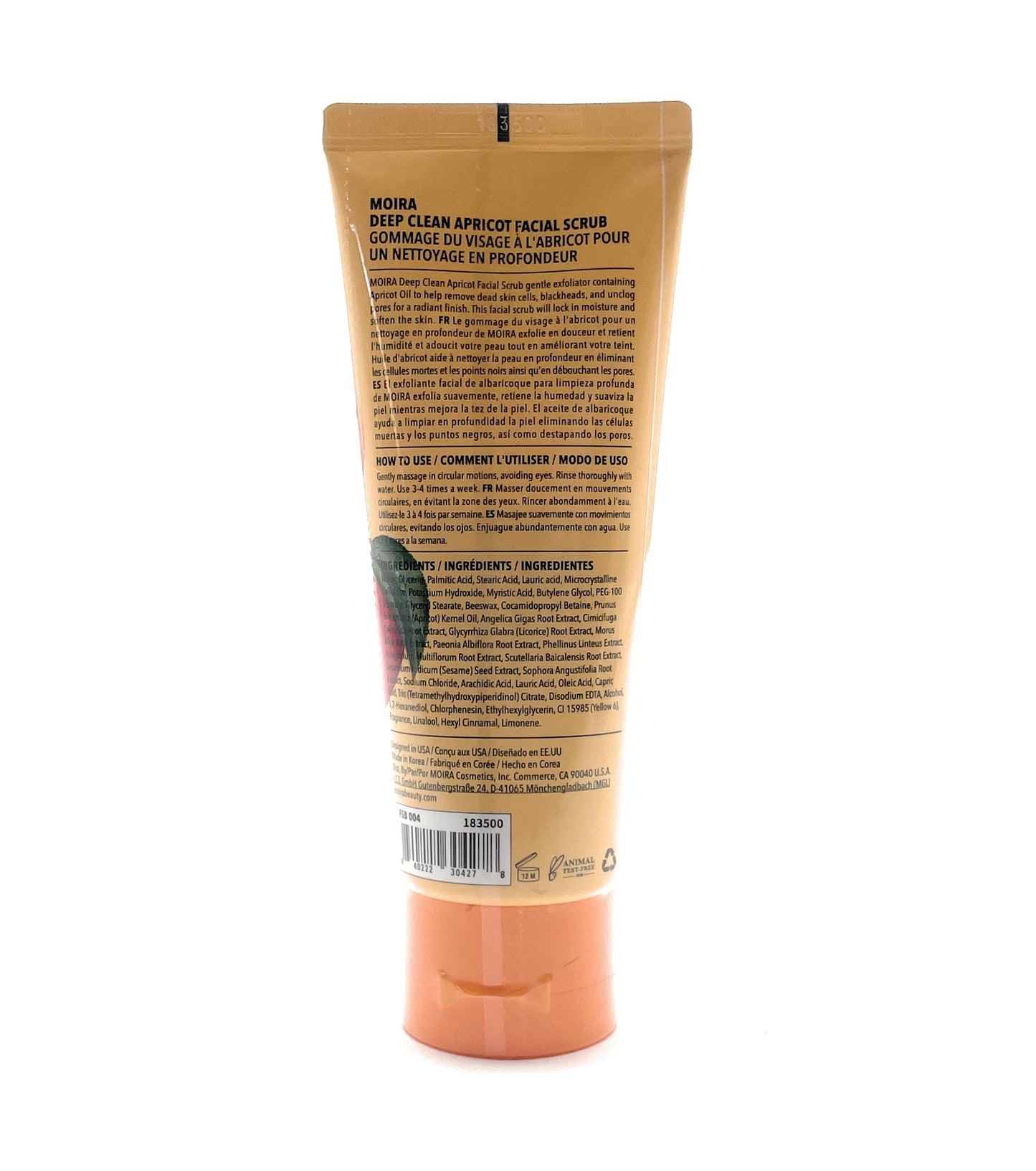 Facial Scrub Deep Clean Apricot / Exfoliante Facial Limpieza Profunda Albaricoque