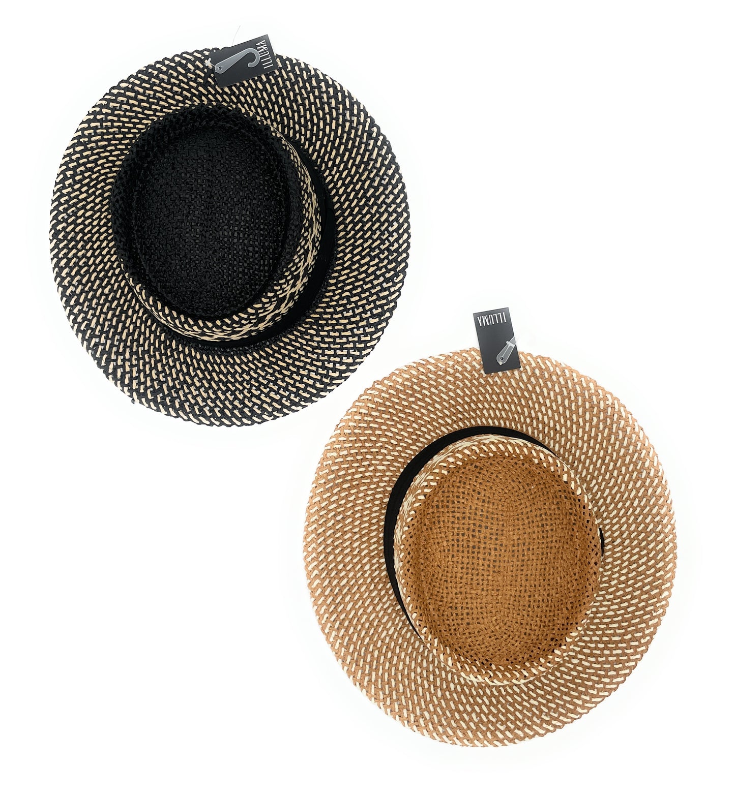 Pattern Straw Sun Hat w/band