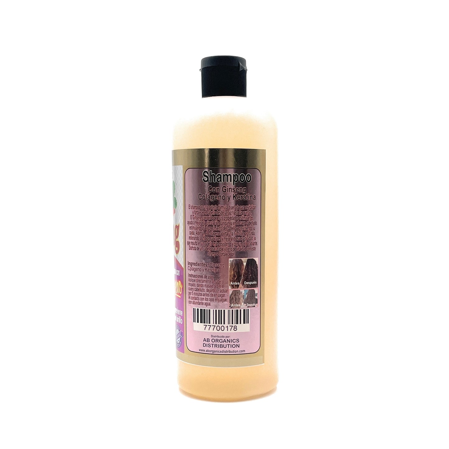 Hair Care - Ginseng Plus Shampoo Reforzado con Colageno, Ginseng y Keratina