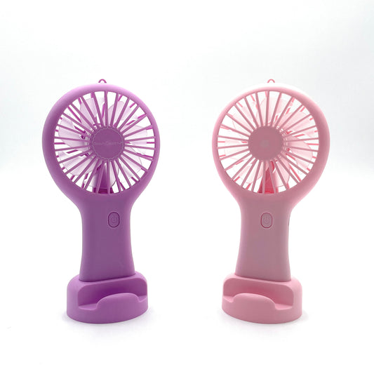 Stay Cool Portable Handheld Fan Makeup Tool / Herramienta de maquillaje con ventilador portátil Stay Cool