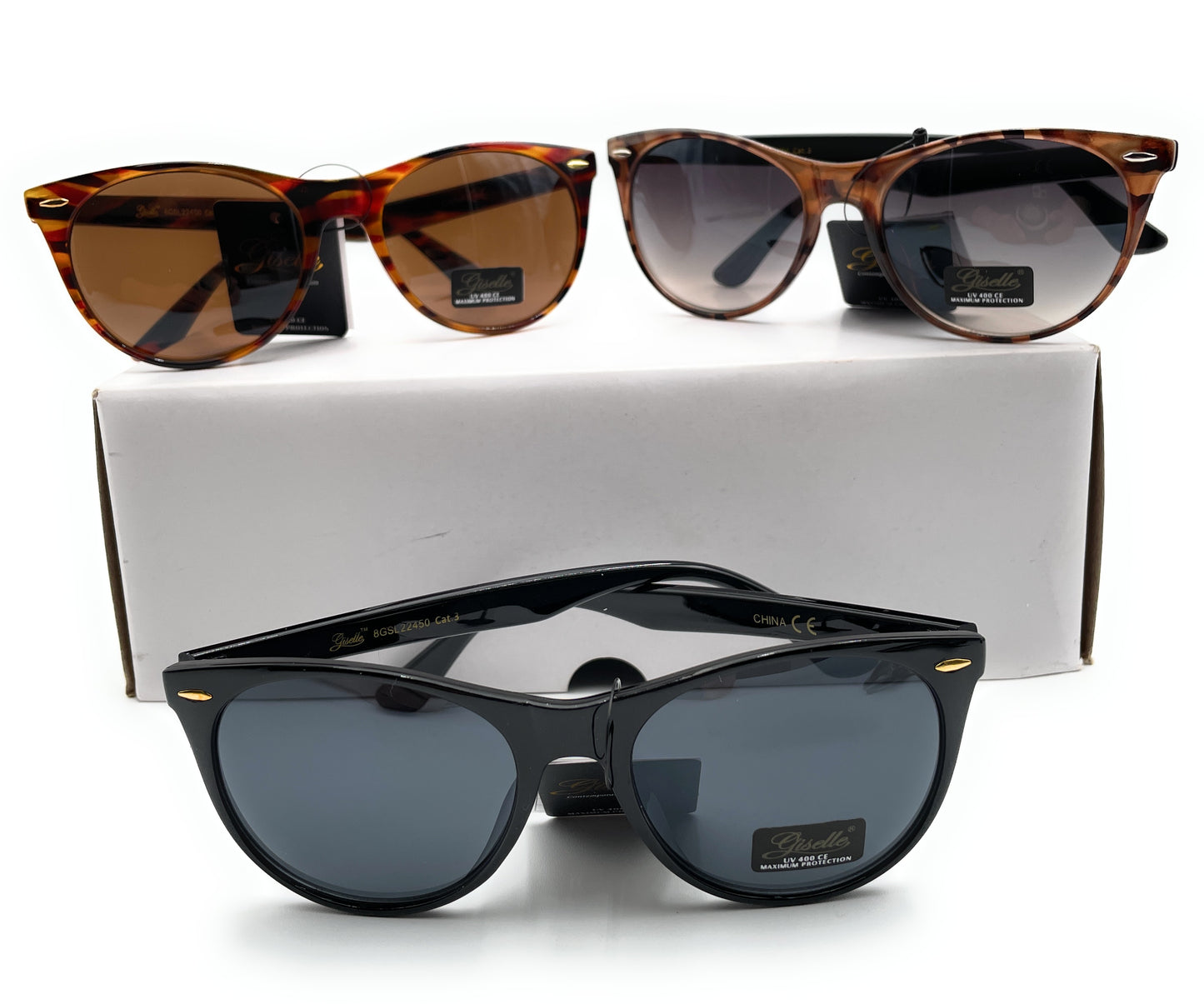 Polarized Women Cat Eye Sunglasses - Giselle Contemporary Collection