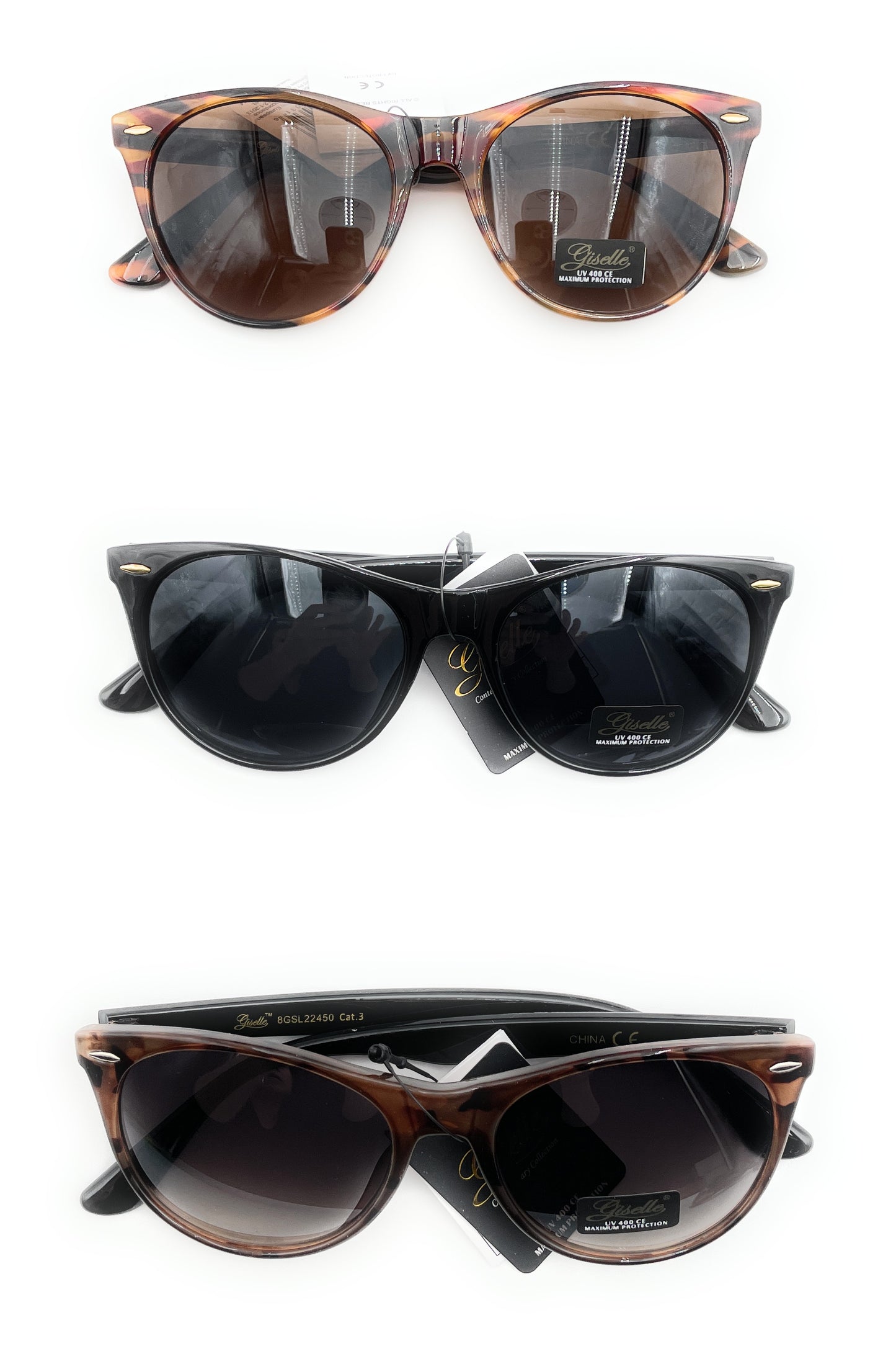 Polarized Women Cat Eye Sunglasses - Giselle Contemporary Collection