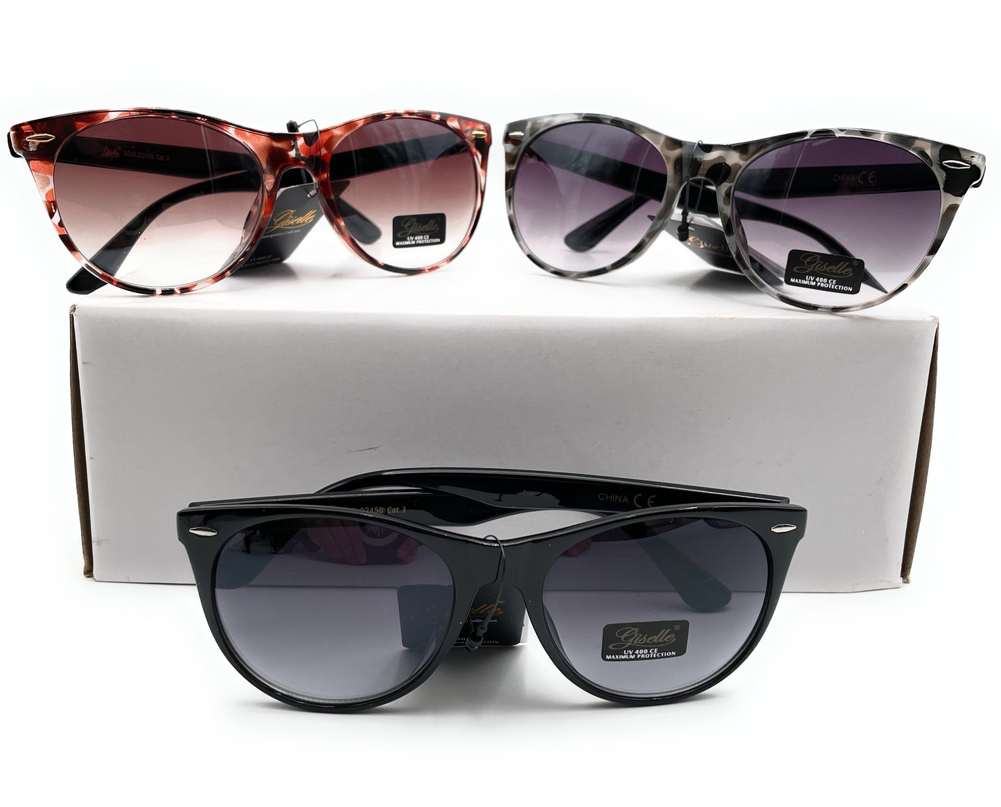 Polarized Women Cat Eye Sunglasses - Giselle Contemporary Collection