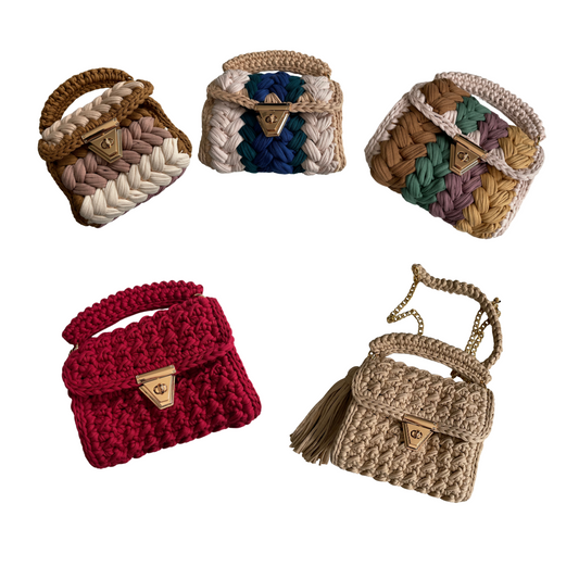 Handmade Crochet Evening Clutch Bag
