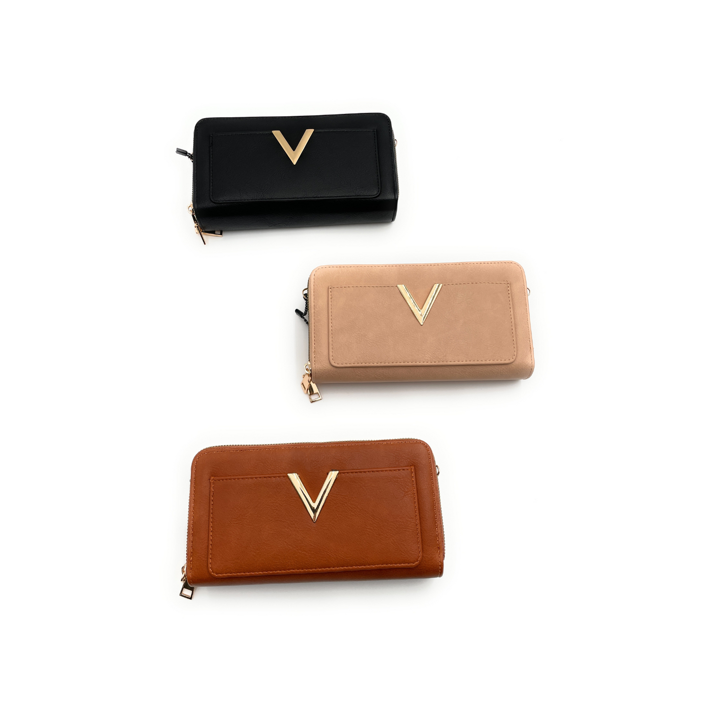 V Crossbody Wallet