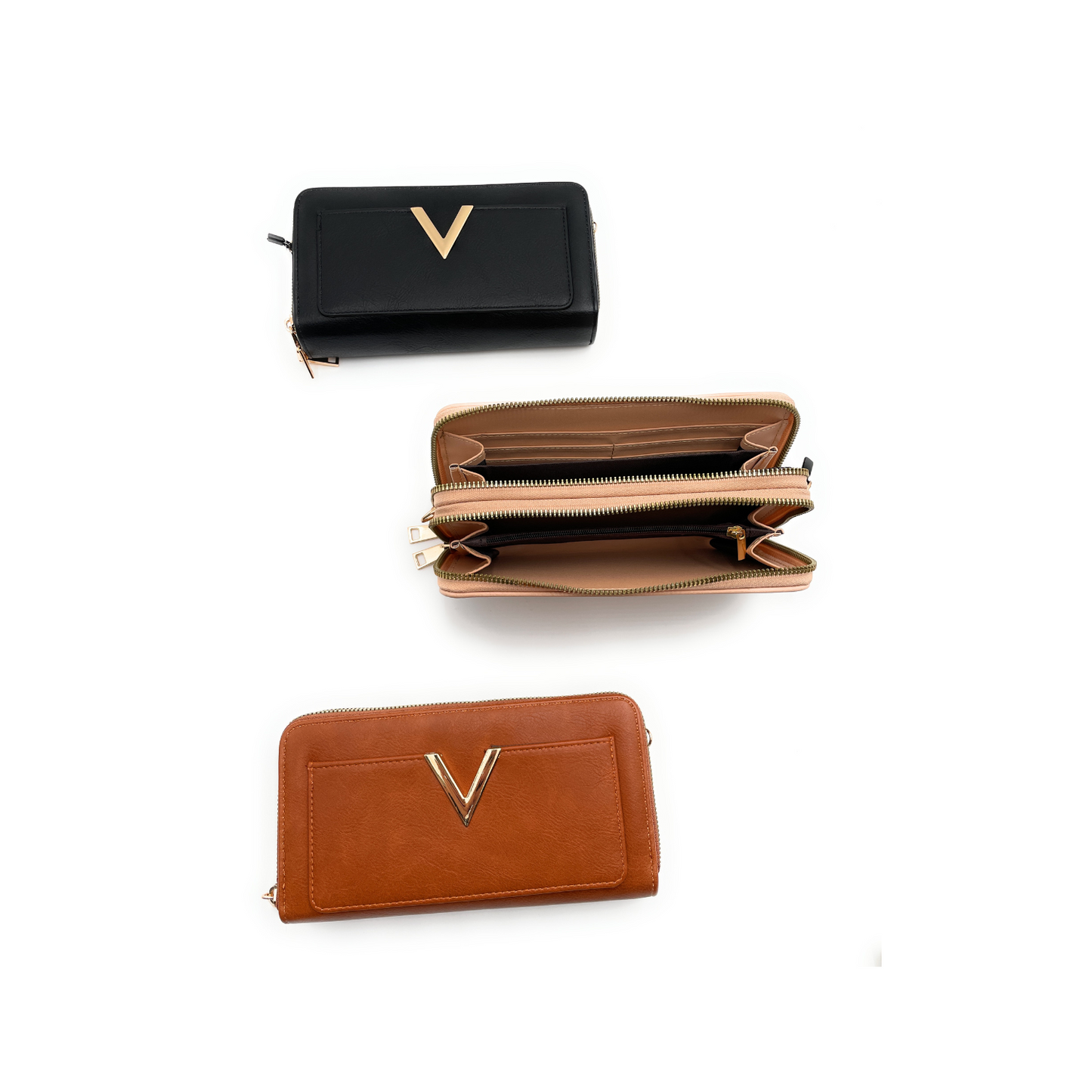 V Crossbody Wallet