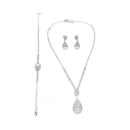 Bridal Tear Drop Jewlery Set S18511