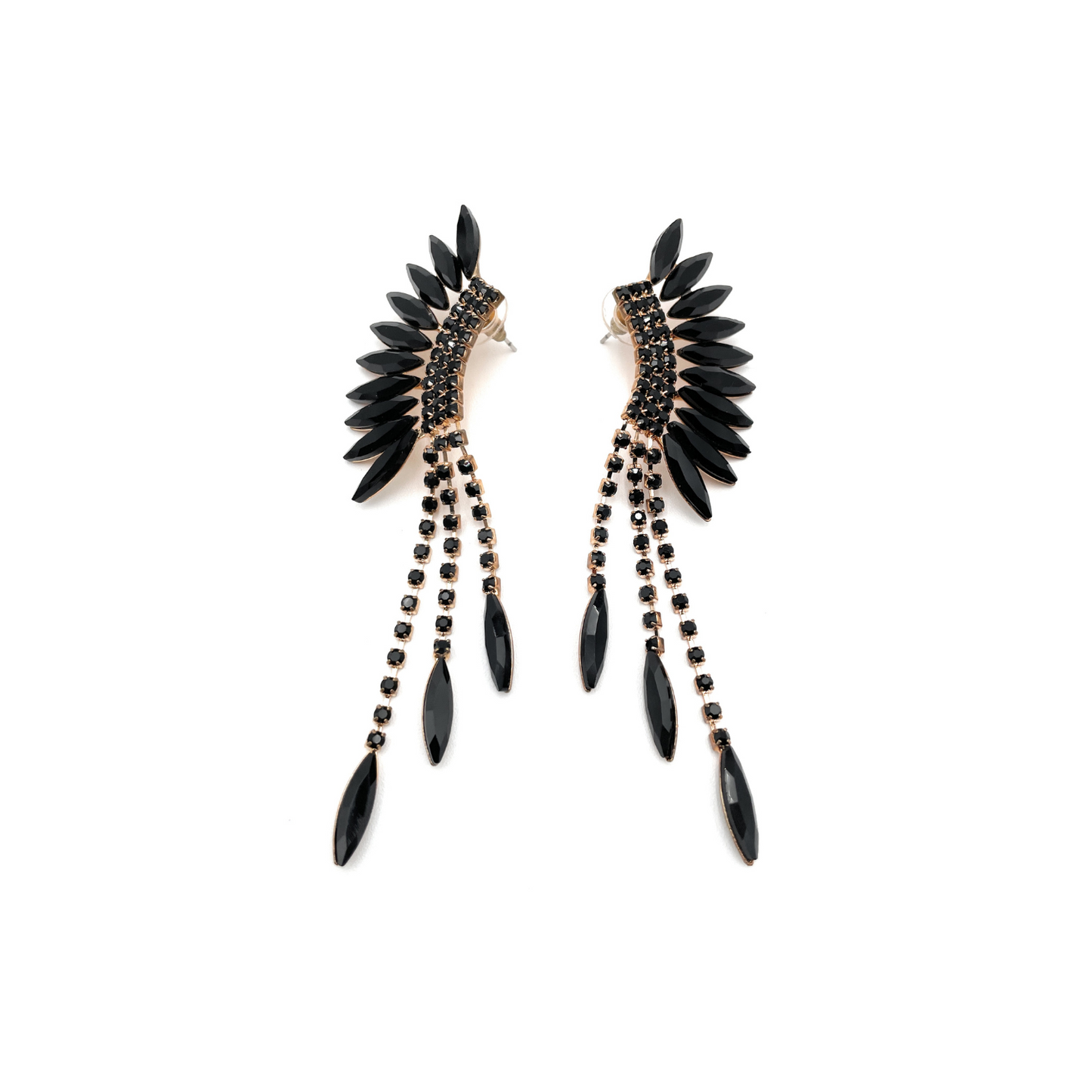 Fan Shaped Tassel Earrings