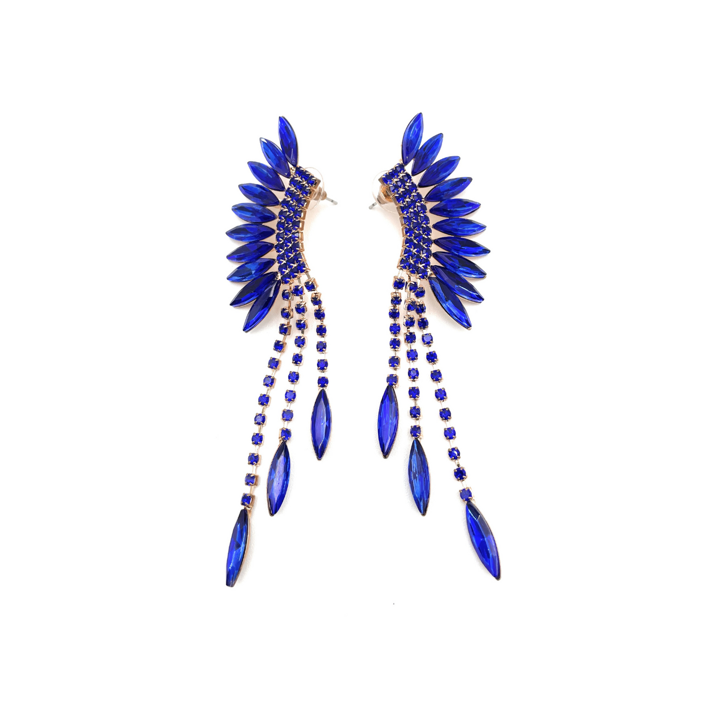 Fan Shaped Tassel Earrings