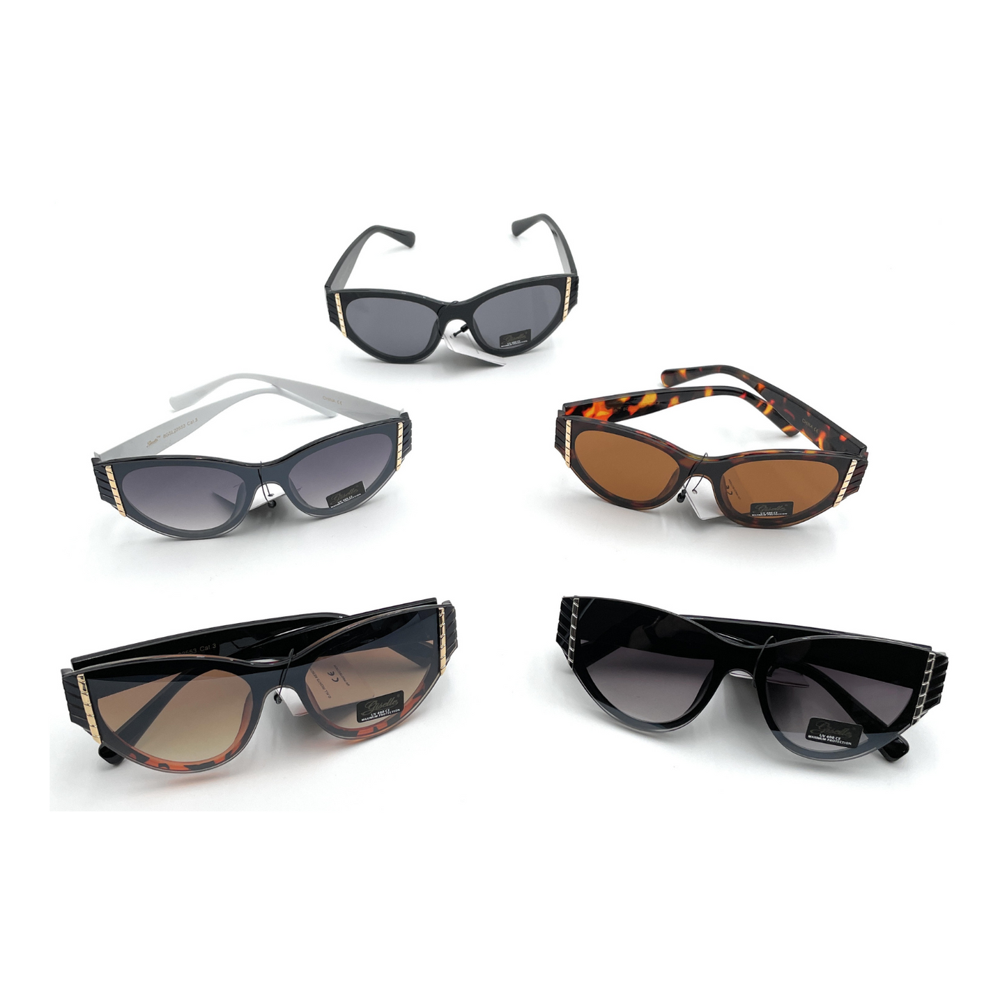 Women Cat Eye Sunglasses - Giselle Contemporary Collection