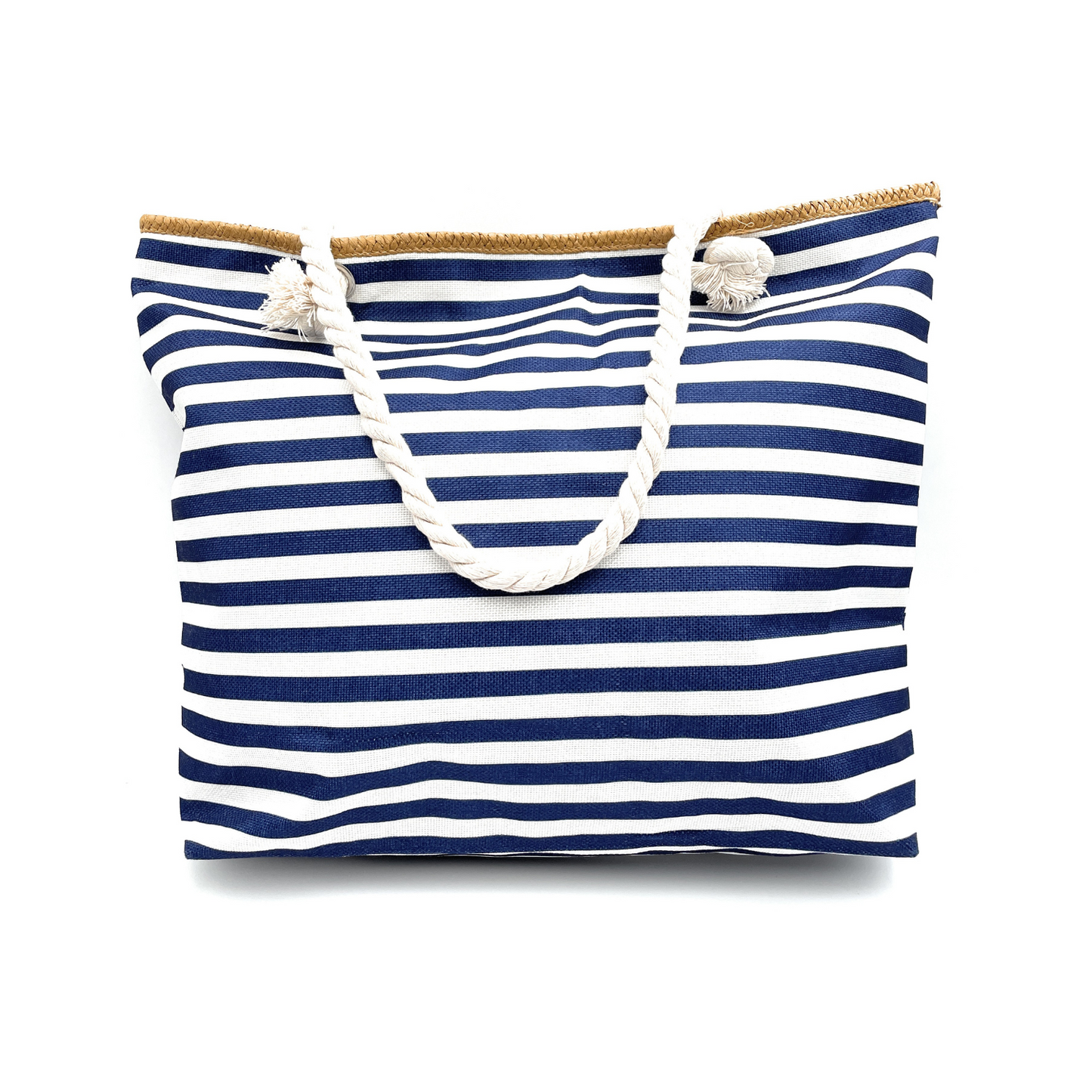 Beach Bag  Stripe Beach Bag with Mini Coin Purse