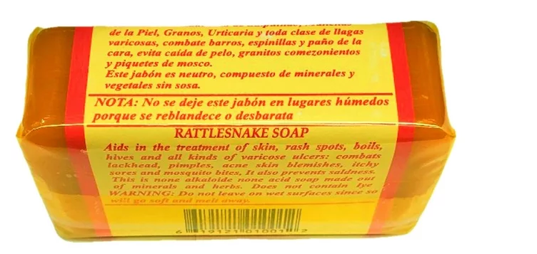 Skincare - Rattlesnake Soap / Jabon De Aceite Vibora De Cascabel