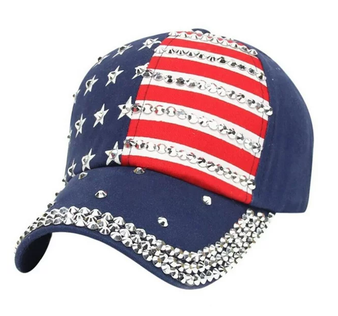 Baseball Rhinestone Cap