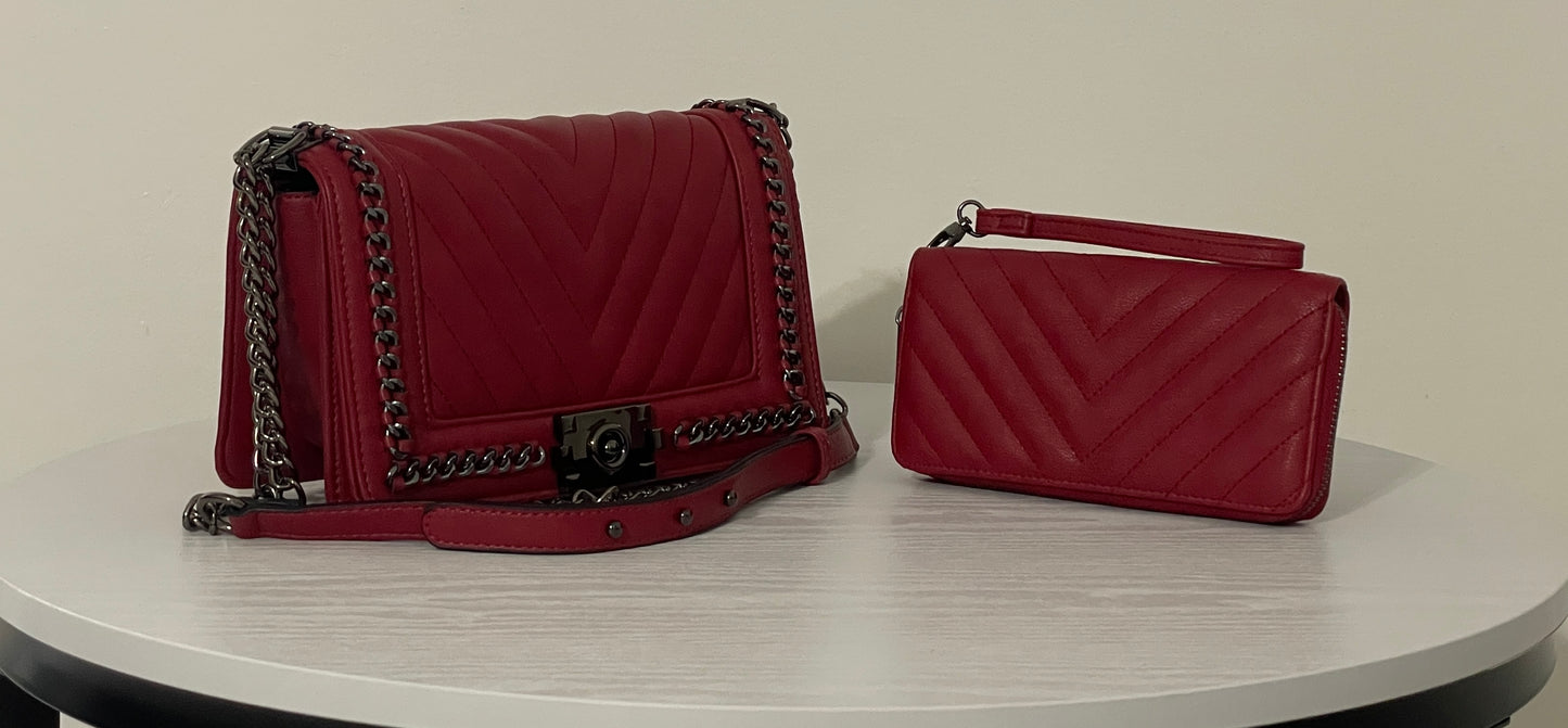 Crossbody Purse + Wallet Set LunaBloom